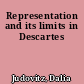 Representation and its limits in Descartes