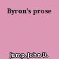 Byron's prose