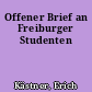 Offener Brief an Freiburger Studenten