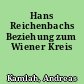 Hans Reichenbachs Beziehung zum Wiener Kreis