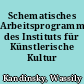 Schematisches Arbeitsprogramm des Instituts für Künstlerische Kultur 1921
