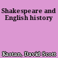 Shakespeare and English history