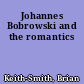Johannes Bobrowski and the romantics