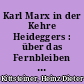 Karl Marx in der Kehre Heideggers : über das Fernbleiben des Ereignisses in der Kunst als Event