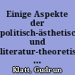 Einige Aspekte der politisch-ästhetischen und literatur-theoretischen Auffassungen von Friedrich Wolf und Georg Lukács
