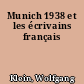 Munich 1938 et les écrivains français