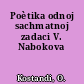 Poètika odnoj sachmatnoj zadaci V. Nabokova
