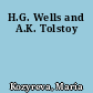 H.G. Wells and A.K. Tolstoy