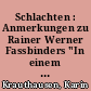 Schlachten : Anmerkungen zu Rainer Werner Fassbinders "In einem Jahr mit 13 Monden"