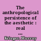 The anthropological persistence of the aesthetic : real shadows and textual shadows, real texts and shadow texts