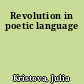 Revolution in poetic language