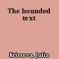 The bounded text