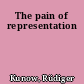 The pain of representation