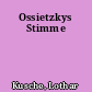 Ossietzkys Stimme