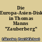 Die Europa-Asien-Diskussion in Thomas Manns "Zauberberg"