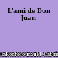 L'ami de Don Juan