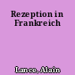 Rezeption in Frankreich