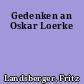 Gedenken an Oskar Loerke