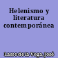 Helenismo y literatura contemporánea