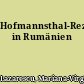 Hofmannsthal-Rezeption in Rumänien