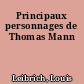 Principaux personnages de Thomas Mann
