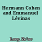 Hermann Cohen and Emmanuel Lévinas