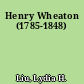 Henry Wheaton (1785-1848)