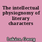The intellectual physiognomy of literary characters