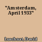 "Amsterdam, April 1933"