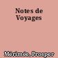 Notes de Voyages
