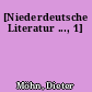 [Niederdeutsche Literatur ..., 1]
