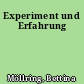 Experiment und Erfahrung
