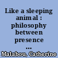 Like a sleeping animal : philosophy between presence and absence