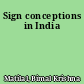 Sign conceptions in India