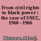 From civil rights to black power : the case of SNCC, 1960 - 1966