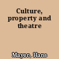 Culture, property and theatre