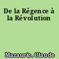 De la Régence à la Révolution
