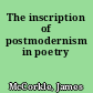 The inscription of postmodernism in poetry