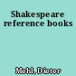 Shakespeare reference books