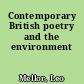 Contemporary British poetry and the environment