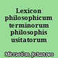 Lexicon philosophicum terminorum philosophis usitatorum