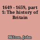 1649 - 1659, part 1: The history of Britain