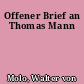 Offener Brief an Thomas Mann