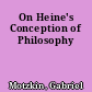 On Heine's Conception of Philosophy