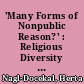 'Many Forms of Nonpublic Reason?' : Religious Diversity in Liberal Democracies