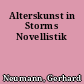 Alterskunst in Storms Novellistik