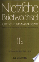 Briefe an Friedrich Nietzsche, 1869 - 1872