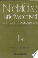 Briefe an Nietzsche, 1872 - 1874