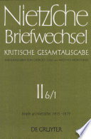 Briefe an Nietzsche, (1875 - 1879): Januar 1875 - August 1877