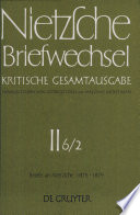 Briefe an Nietzsche, (1875 - 1879): September 1877 - Dezember 1879